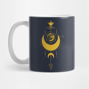 Celestial Mystical Crescent Moon Mug